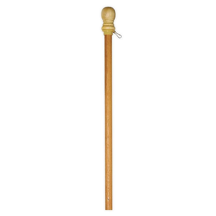 slide 1 of 1, Evergreen Wood House Flag Pole with Ring, 1 ct