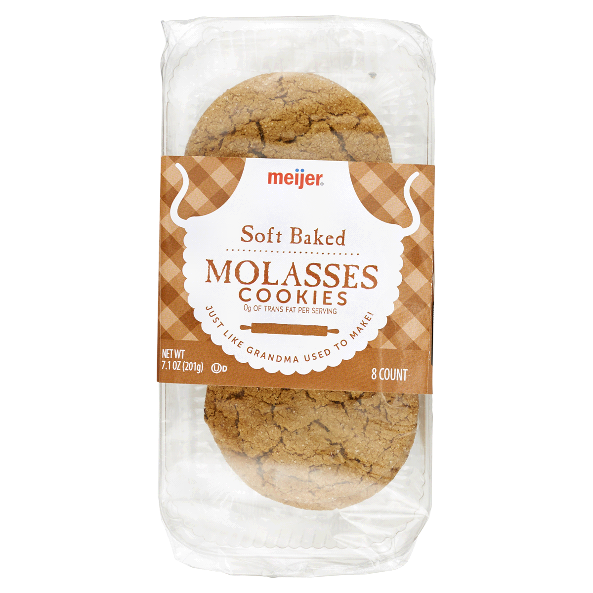 slide 1 of 1, Meijer Soft Baked Molasses Cookies, 7.1 oz