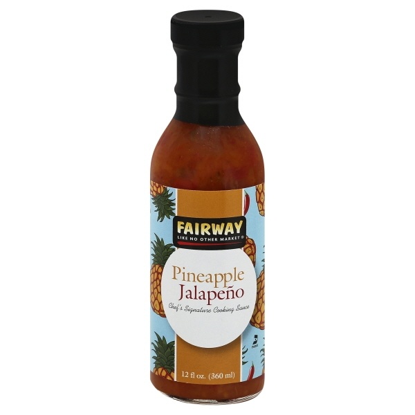 slide 1 of 1, Fairway Sauce Pineapple Jalapeno, 12 fl oz