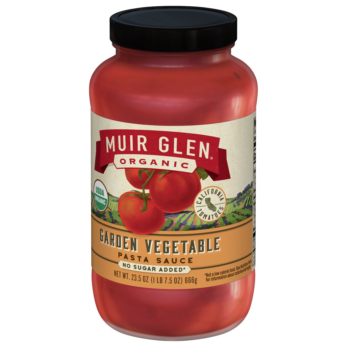 slide 4 of 9, Muir Glen Garden Vegetable Pasta Sauce, No Sugar Added, 23.5 oz., 23.50 oz
