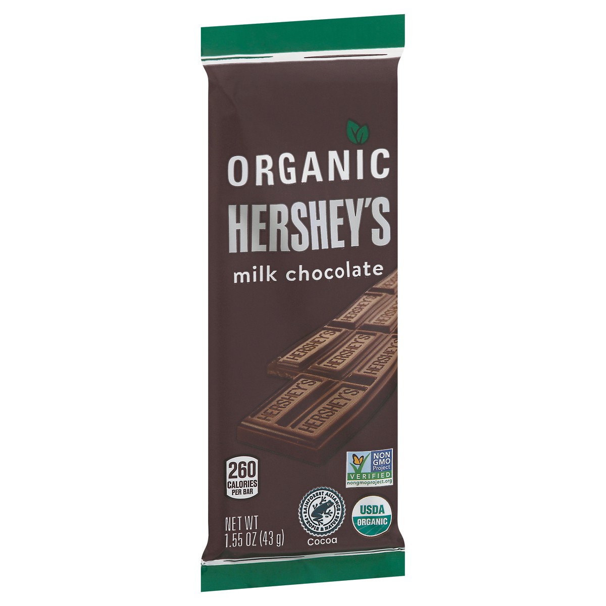 slide 8 of 11, Hershey's Organic Milk Chocolate Bar, 7.37 oz