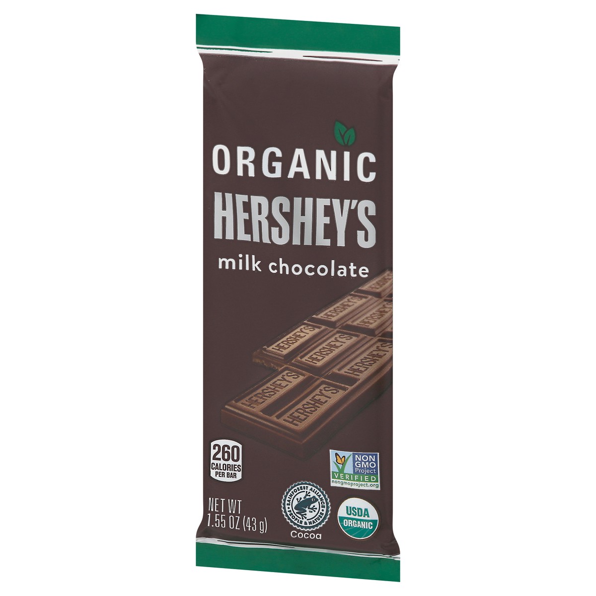 slide 5 of 11, Hershey's Organic Milk Chocolate Bar, 7.37 oz