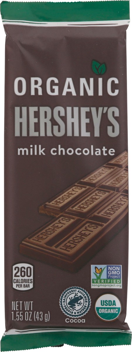 slide 11 of 11, Hershey's Organic Milk Chocolate Bar, 7.37 oz