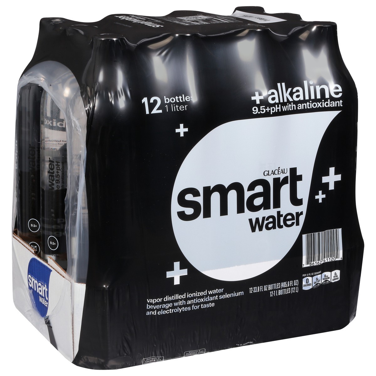 slide 9 of 9, smartwater 9.5+ pH Alkaline Water with Antioxidant - 12 ct, 12 ct