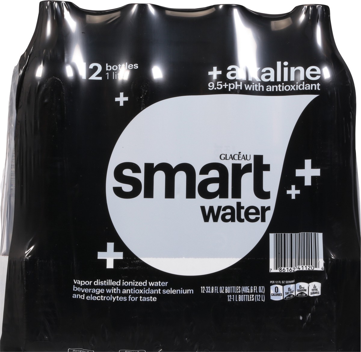 slide 8 of 9, smartwater 9.5+ pH Alkaline Water with Antioxidant - 12 ct, 12 ct