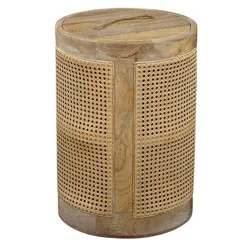 Veranda & Grove Terra Wood Storage Side Table