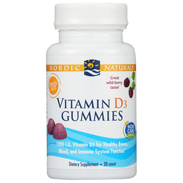 slide 1 of 1, Nordic Naturals Vitamin D3 Gummies, 20 ct