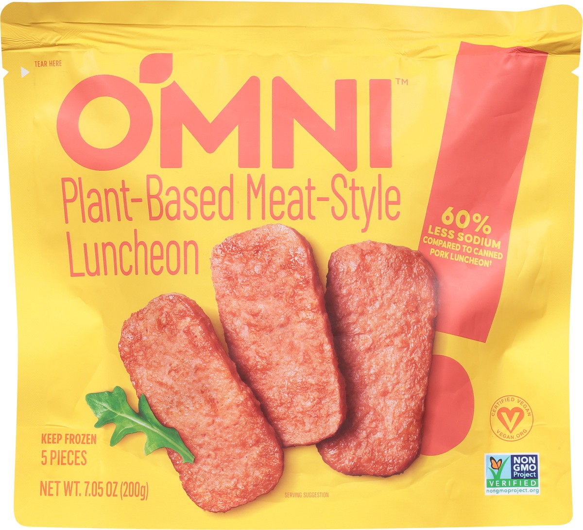 slide 13 of 14, Omni Meat-Style Plant-Based Luncheon 5 ea, 5 ct
