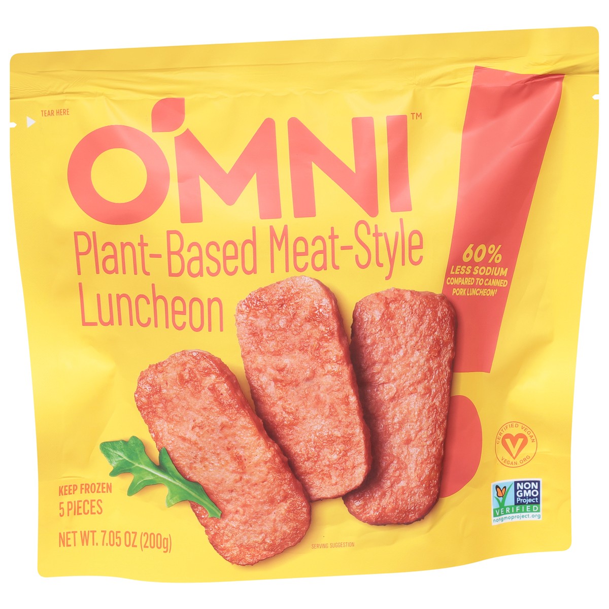 slide 2 of 14, Omni Meat-Style Plant-Based Luncheon 5 ea, 5 ct