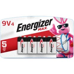 Energizer Max 9V Alkaline Batteries 4 ea