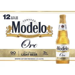 Modelo Oro Mexican Lager Import Light Beer