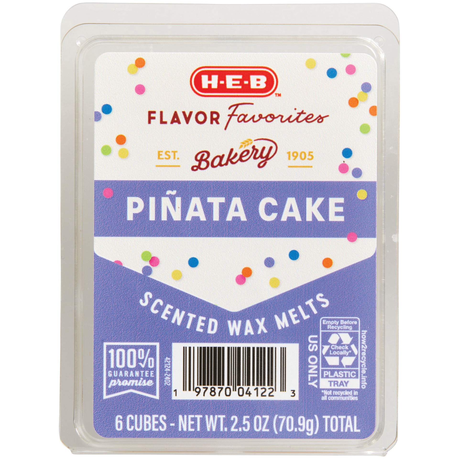 slide 1 of 1, H-E-B Flavor Favorites Bakery Pinata Cake Scented Wax Melts, 2.5 oz