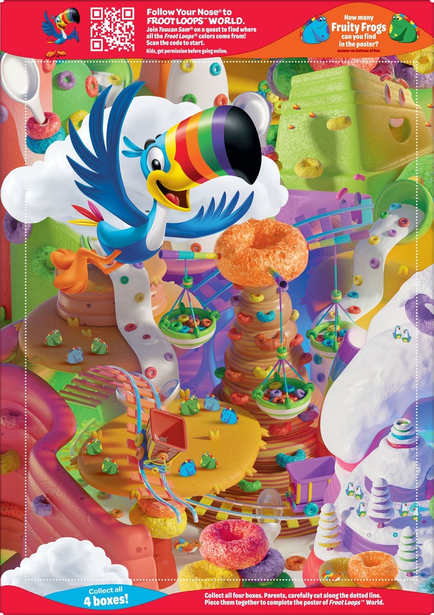 slide 8 of 13, Froot Loops Kellogg's Froot Loops Breakfast Cereal Original, 8.9 oz, 8.9 oz