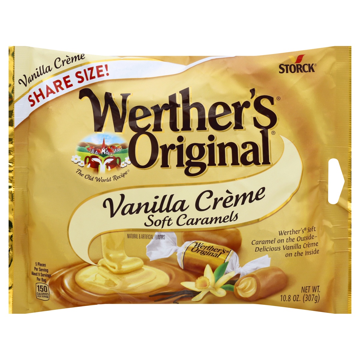 slide 1 of 1, Werther's Original Original Vanilla Crème Soft Caramels, 10.8 oz