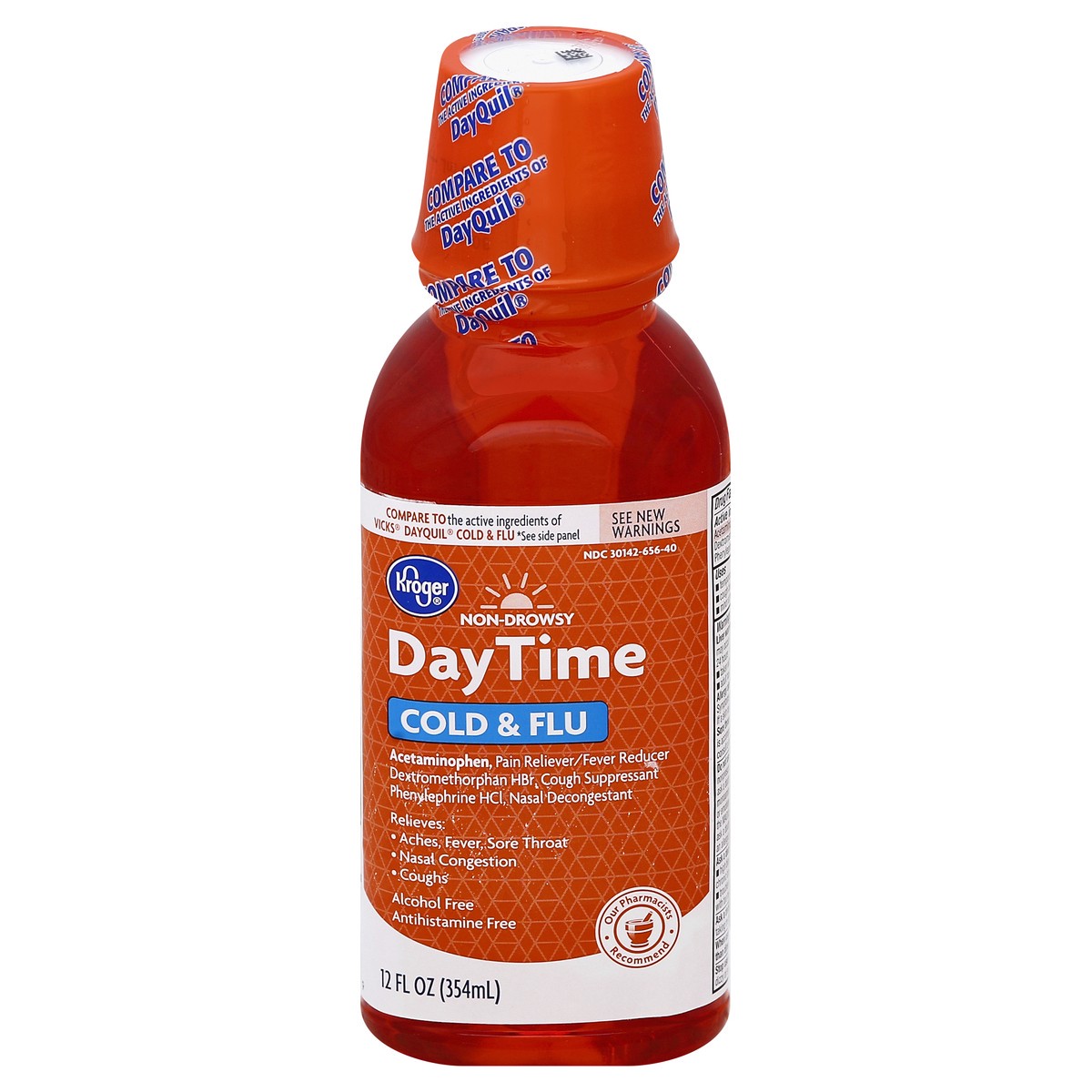 slide 2 of 3, Kroger Daytime Multi-Symptom Relief Liquid, 12 fl oz