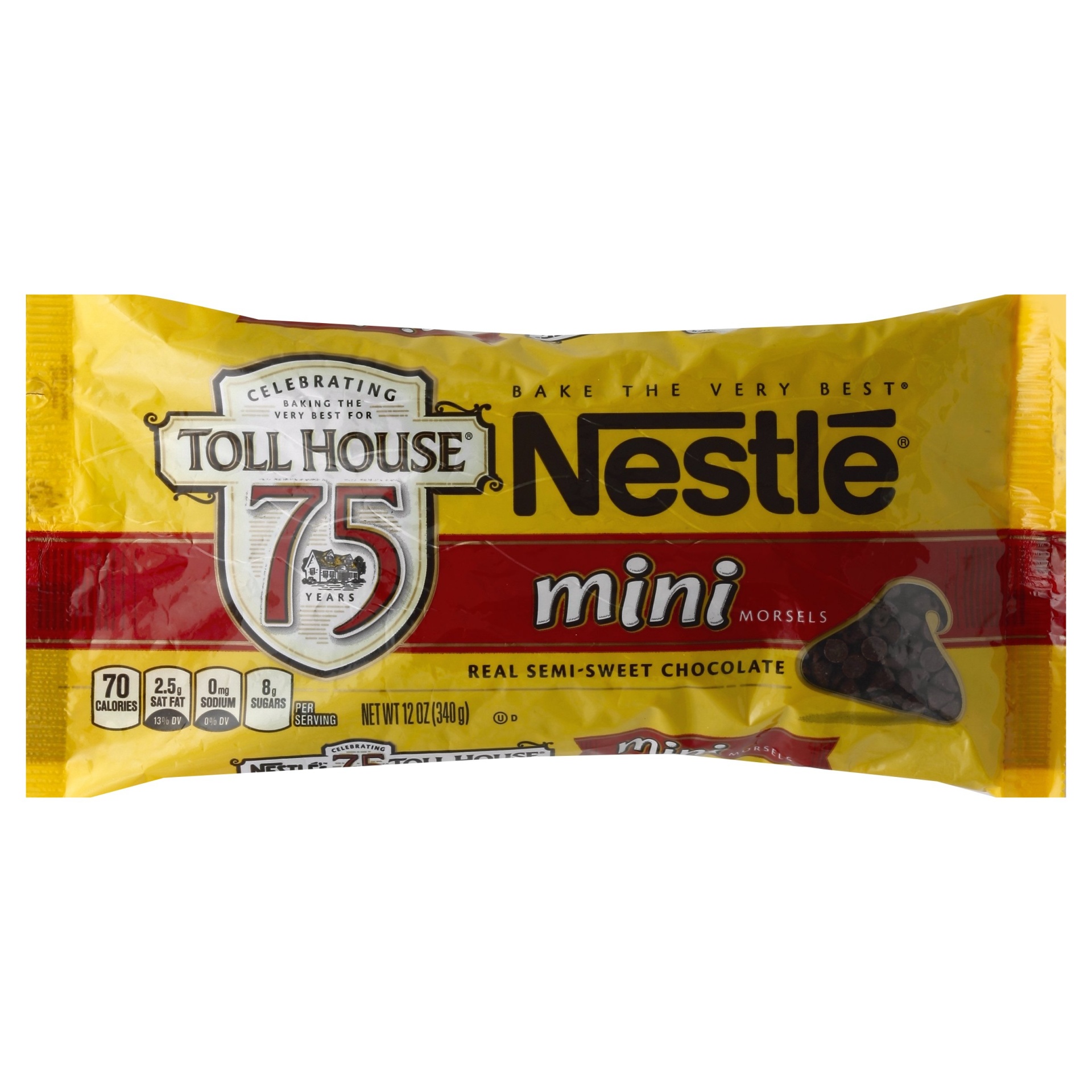 slide 1 of 4, Toll House Semi Sweet Chocolate Mini Morsels, 12 oz