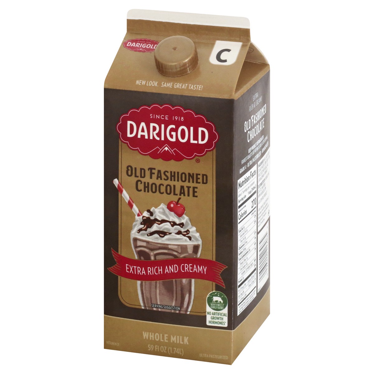 slide 10 of 13, Darigold Old Fashioned Chocolate Whole Milk 59 oz, 59 oz