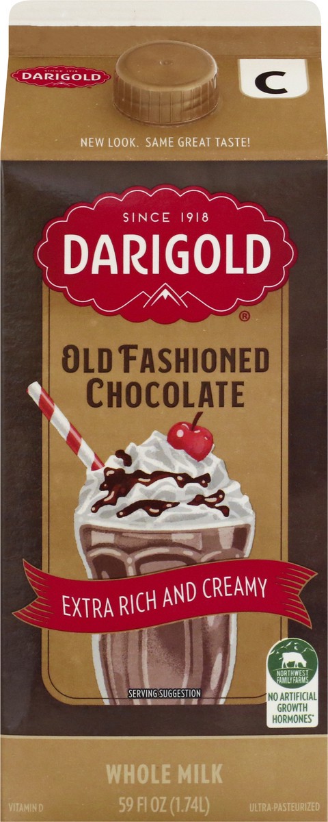 slide 1 of 13, Darigold Old Fashioned Chocolate Whole Milk 59 oz, 59 oz