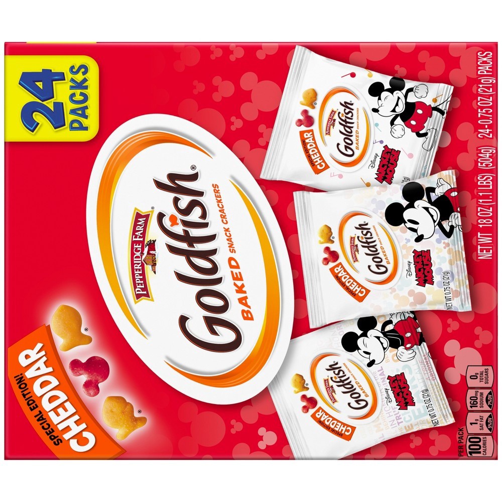 slide 5 of 6, Goldfish Mickey Multipack, 24 ct