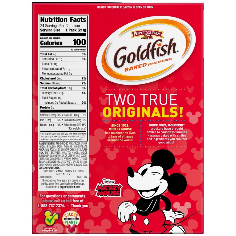 slide 6 of 6, Goldfish Mickey Multipack, 24 ct