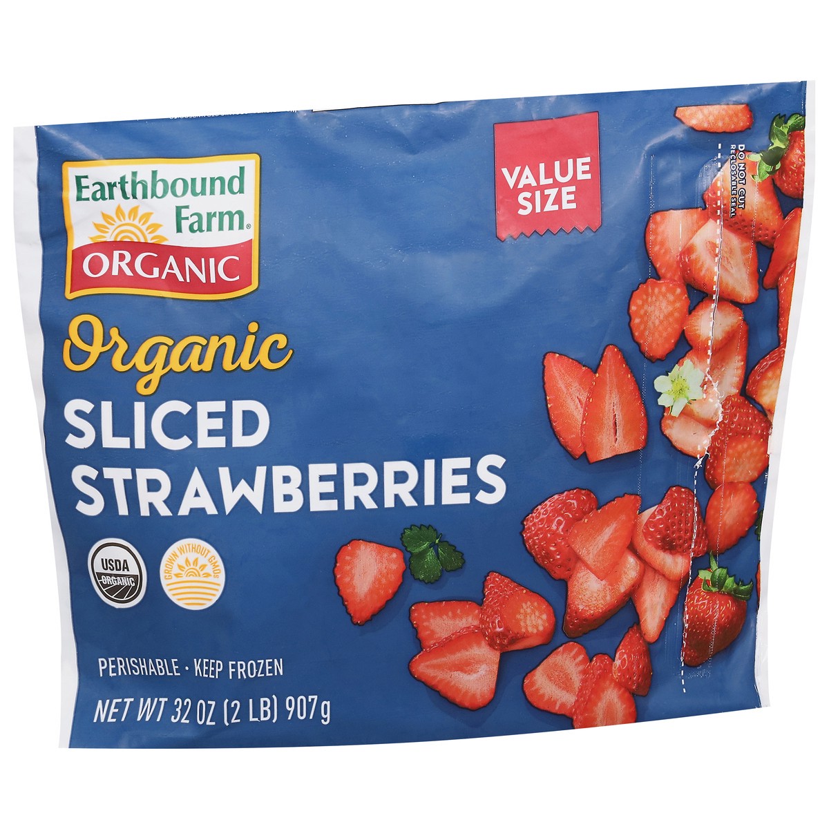 slide 10 of 12, Earthbound Farm Sliced Strawberries, 