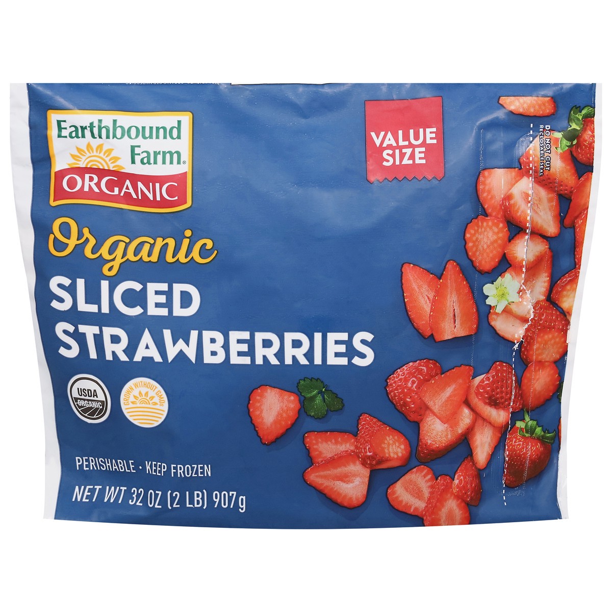 slide 1 of 12, Earthbound Farm Sliced Strawberries, 
