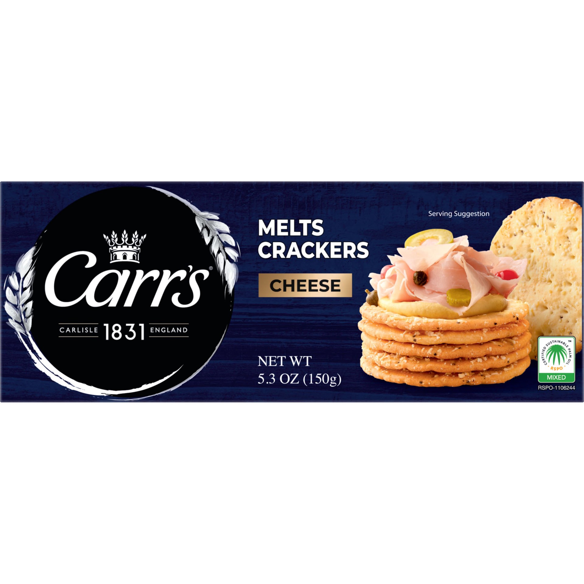 slide 1 of 13, Carr's Crackers, Cheese Melts, 5.3 oz, 5.3 oz