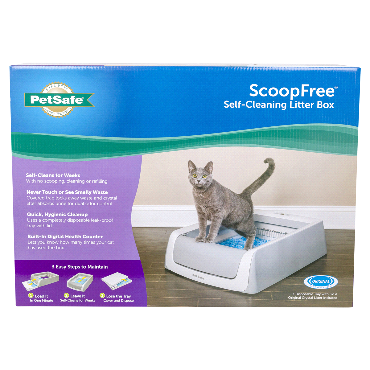 slide 1 of 1, Scoopfree Self-Cleaning Cat Litter Box, 1 ct