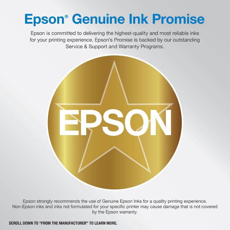 slide 5 of 7, Epson Ecotank Et-2850 Cartridge-Free Supertank Wireless Color Inkjet All-In-One Printer, 1 ct