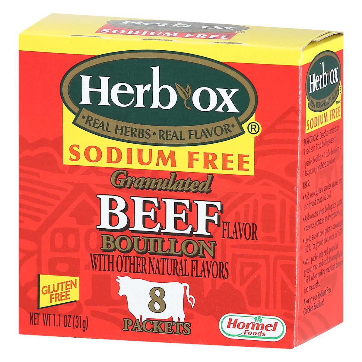 slide 3 of 9, Herb-Ox Sodium Free Beef Flavor Granulated Bouillon 8 ea Box, 8 ct