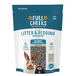 Full Cheeks Odor Control Small Pet Paper Litter & Bedding - Grey