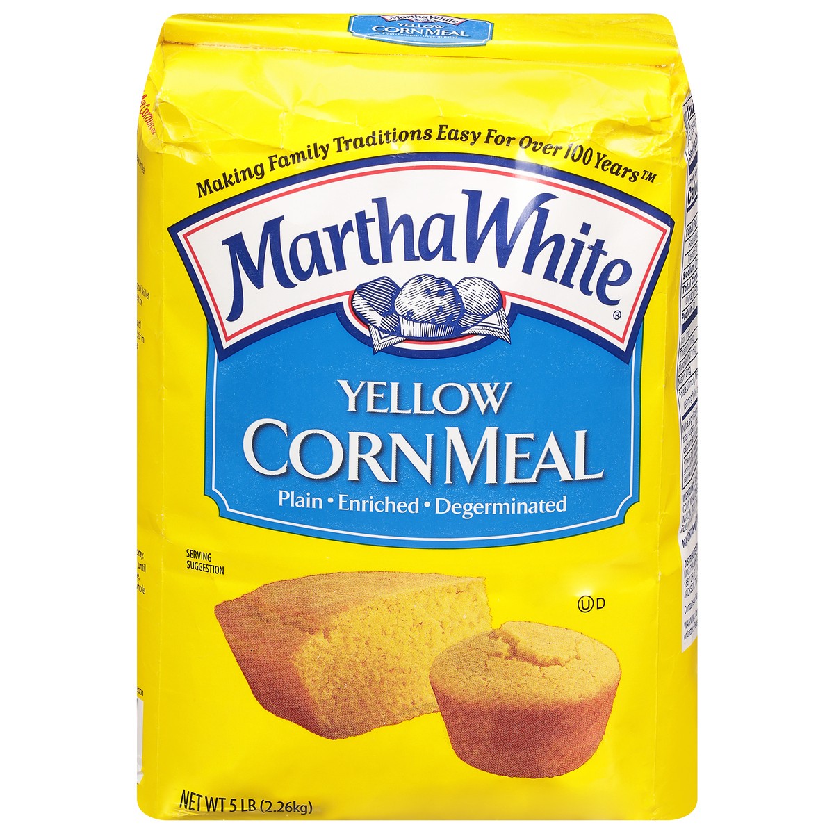 slide 1 of 9, Martha White Yellow Corn Meal, 5 lb