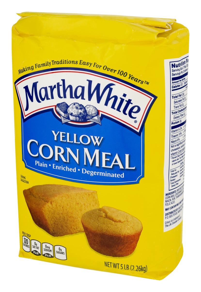 slide 2 of 9, Martha White Yellow Corn Meal, 5 lb