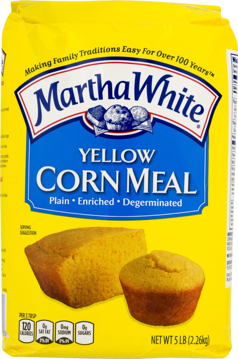 slide 7 of 9, Martha White Yellow Corn Meal, 5 lb