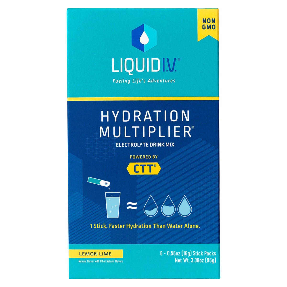 slide 10 of 10, Liquid I.V. Hydration Multiplier Electrolyte Powder Packet Drink Mix, Lemon Lime- 3.38 oz, 6 ct