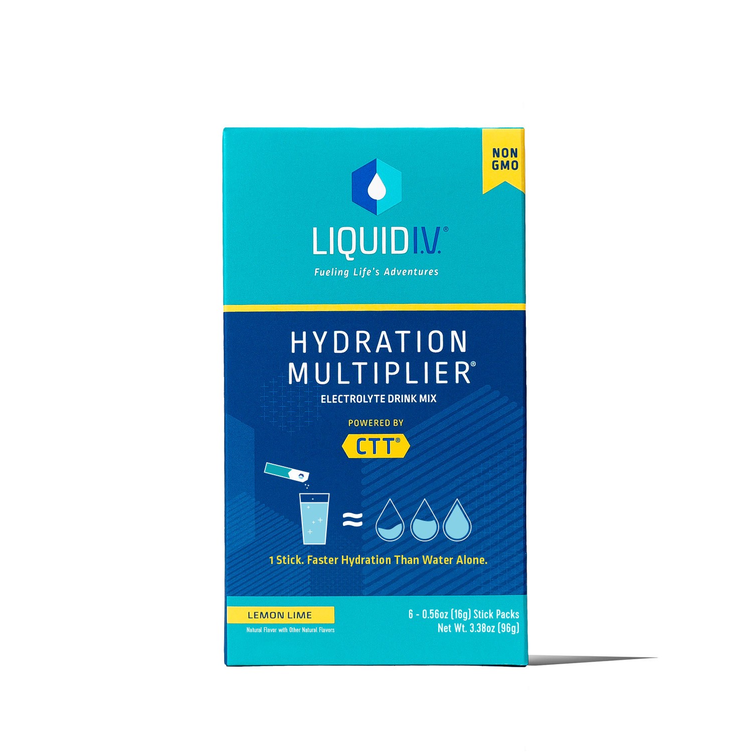 slide 1 of 10, Liquid I.V. Hydration Multiplier Electrolyte Powder Packet Drink Mix, Lemon Lime- 3.38 oz, 6 ct