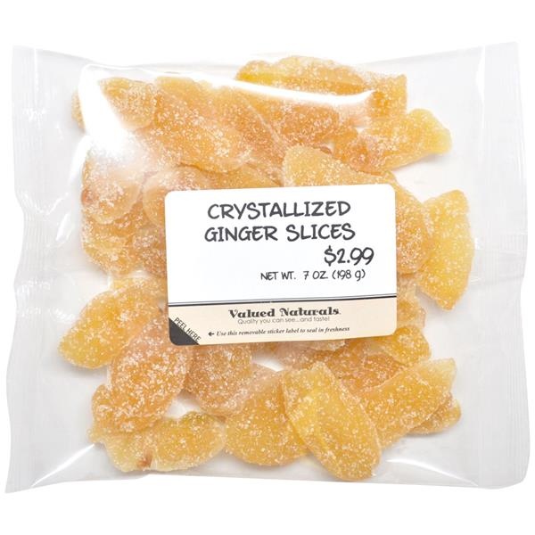 slide 1 of 1, Valued Naturals Crystallized Ginger Slices Prepriced, 7 oz