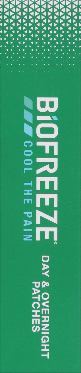 slide 10 of 14, Biofreeze Day & Overnight Menthol-Pain Relieving Patch 9 ea, 9 ct