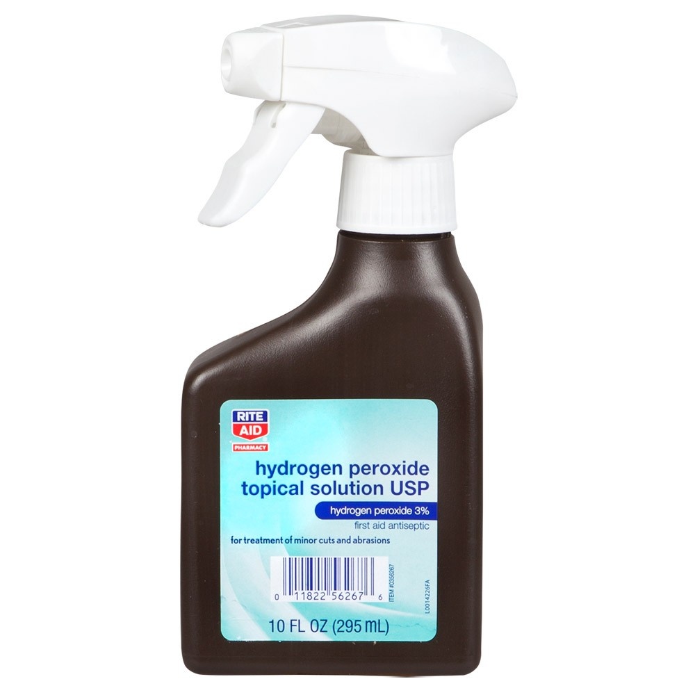 slide 1 of 1, Rite Aid First Aid Antiseptic Hydrogen Peroxide Topical Solution USP, 10 fl oz