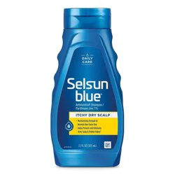 Selsun Blue Itchy Dry Scalp Antidandruff Shampoo, Extra-Hydrating Formula With 6 Intensive Moisturizers, 11 fl oz