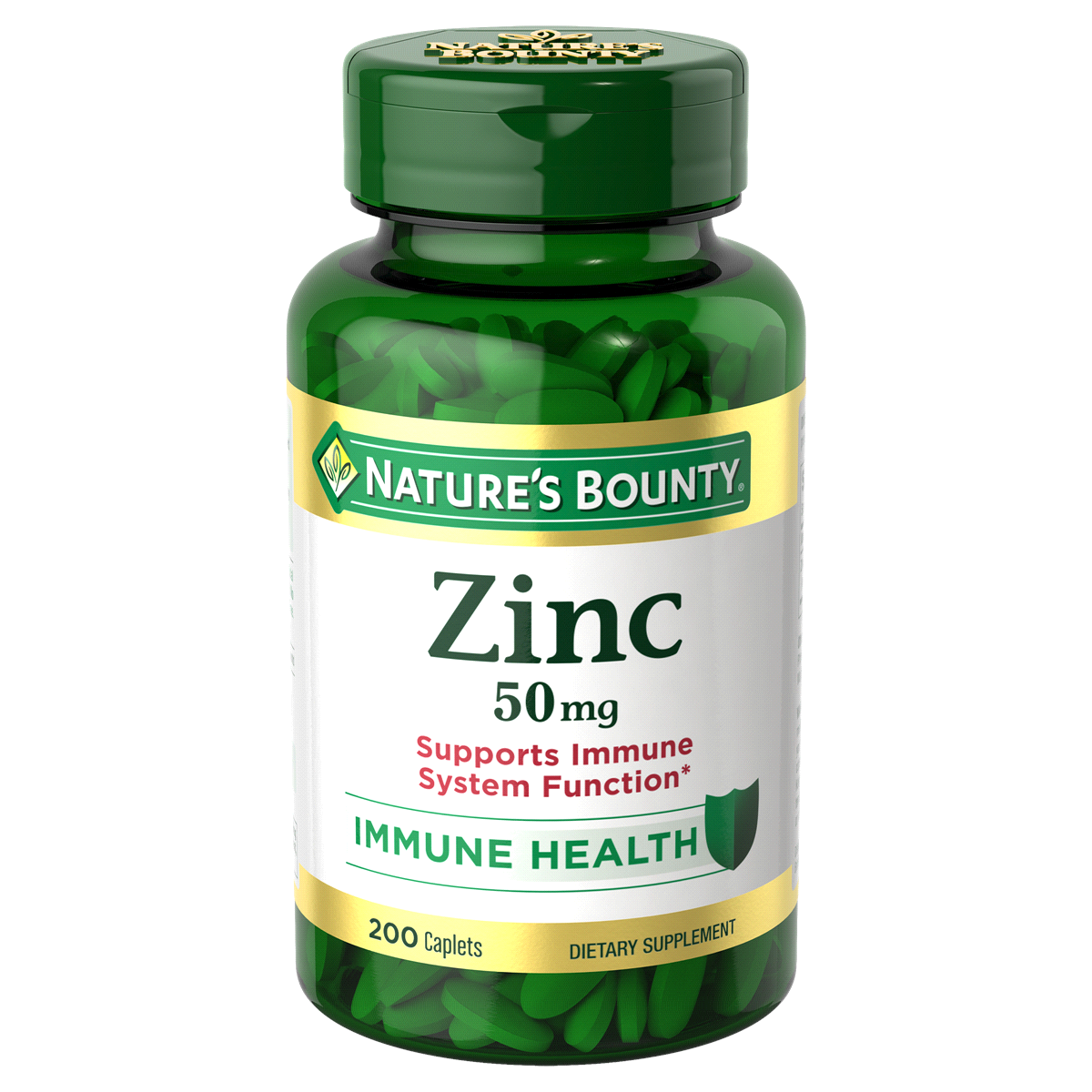 slide 1 of 13, Nature's Bounty Zinc Immune Health, 200 ct