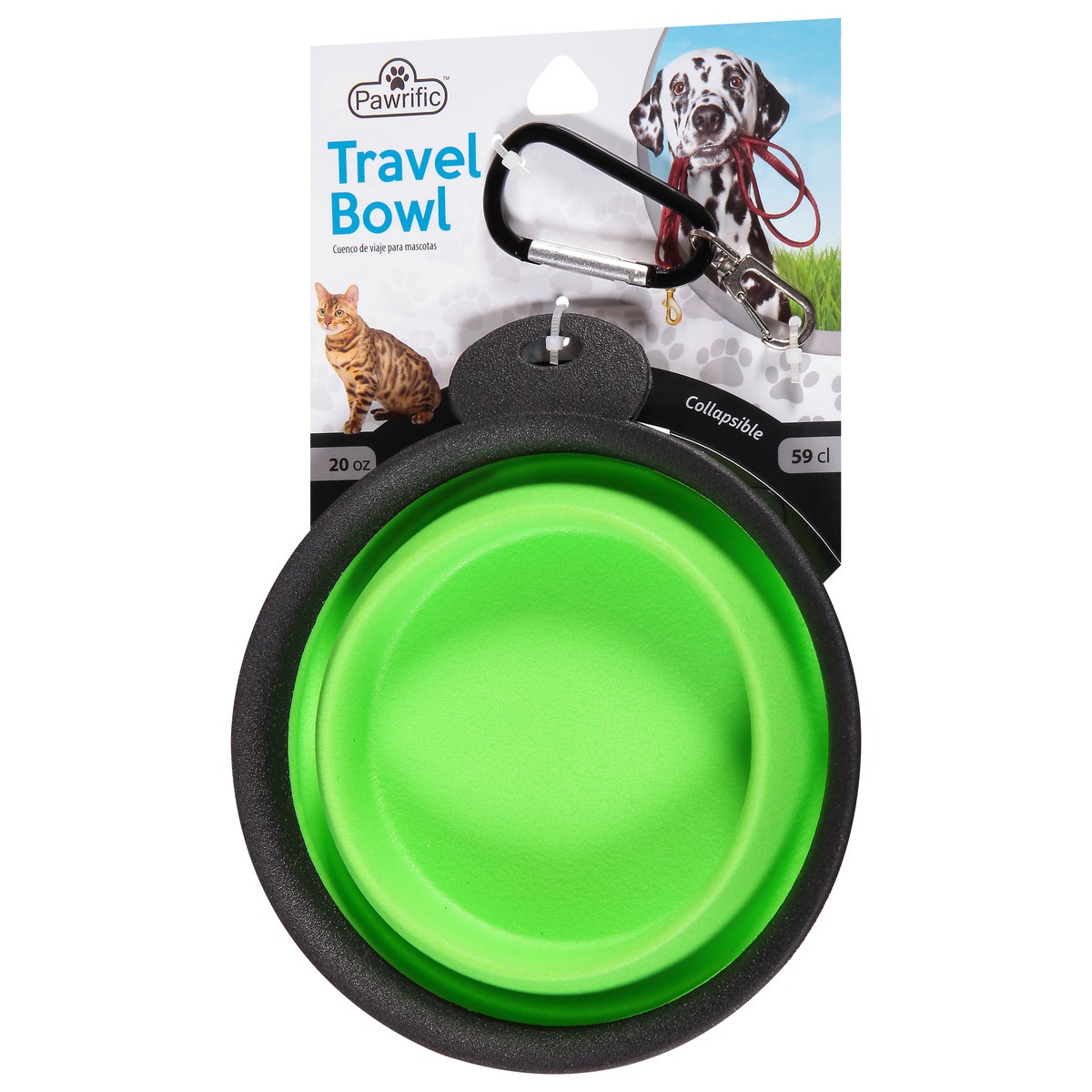 slide 3 of 9, Pawrific New Collapsible Pet Bowl, LG