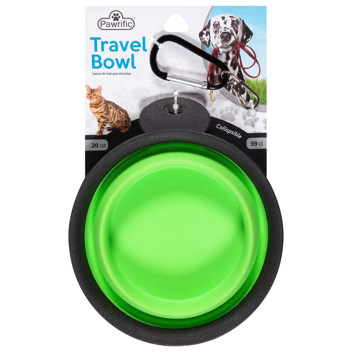 slide 1 of 9, Pawrific New Collapsible Pet Bowl, LG