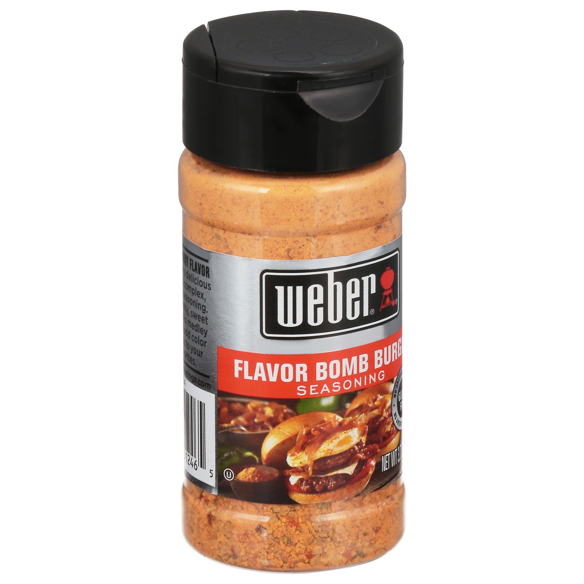 slide 10 of 12, Weber Flavor Bomb Burger Seasoning, Kosher, Gluten Free, 3.7 oz, 3.7 oz