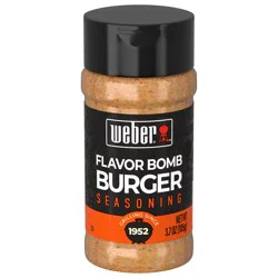 Weber Flavor Bomb Burger Seasoning, Kosher, Gluten Free, 3.7 oz