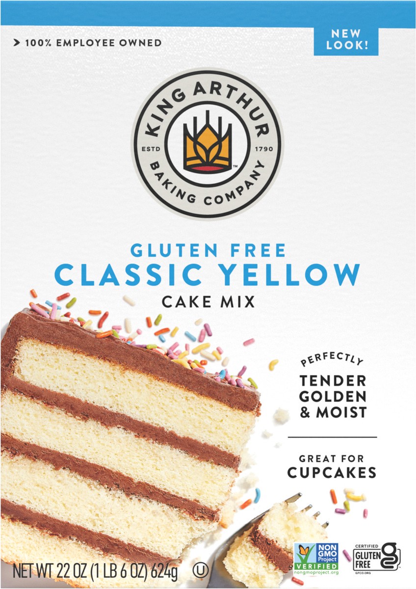 slide 2 of 6, King Arthur Gluten Free Classic Yellow Cake Mix, 22 oz