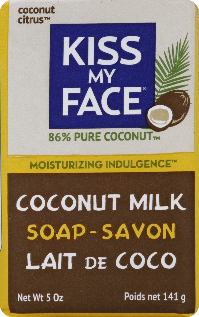 slide 4 of 5, Kiss My Face Coconut Milk Bar Soap, 5 oz