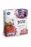 slide 1 of 1, Kroger Mixed Berry Lowfat Yogurts, 4 ct; 3.5 oz
