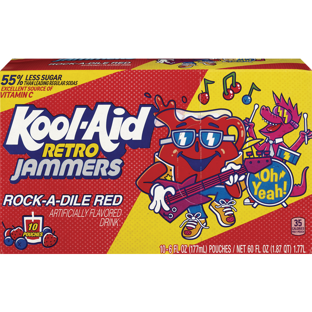 slide 1 of 1, Kool Aid Retro Jammers Red, 1 ct
