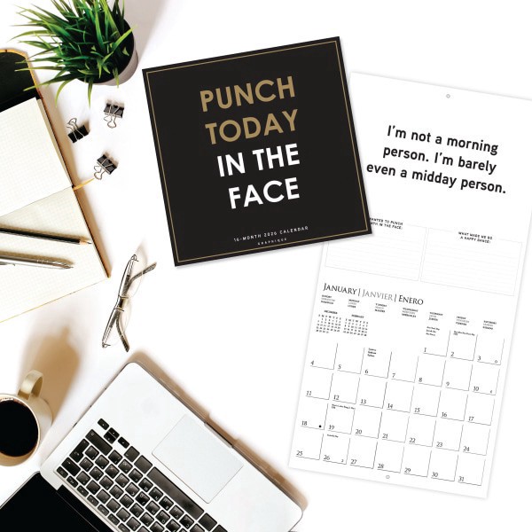slide 5 of 5, 2026 Graphique Inspirational Monthly Wall Calendar, Punch Today, 12"" x 12"", January To December, CY23226, 1 ct